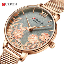 CURREN 9065 Women Watches Waterproof Top Brand Luxury Gold Ladies Wristwatch Stainless Steel Band Classic Bracelet Female Clock